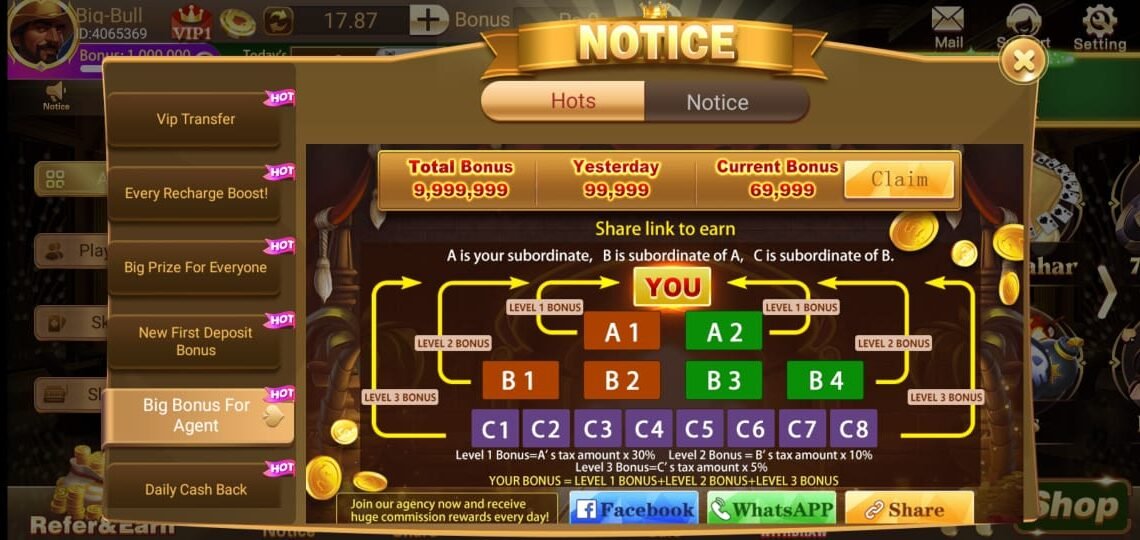 3 Patti Vegas Bonuses